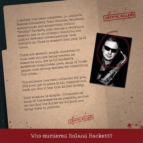 Cryptic Killers Murder of a Musician