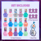 Disney Frozen 15-Pack Nail Polish Set