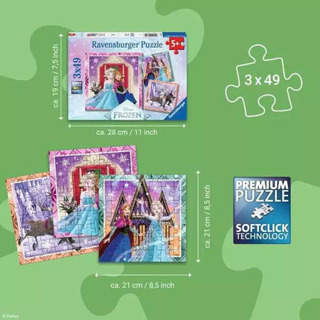 Disney Frozen: 3 x 49-piece Puzzles