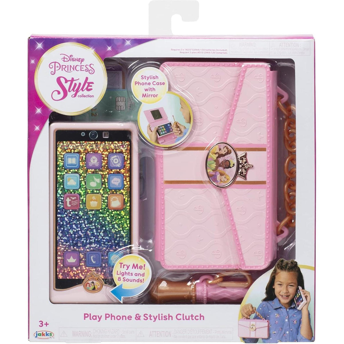 Disney Princess Style Collection Play Phone & Stylish Clutch