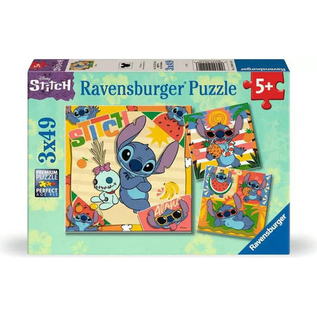 Disney Stitch: 3 x 49-piece Puzzles