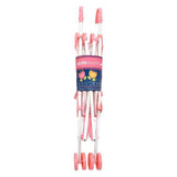 Dolls World Folding Pink Doll Stroller