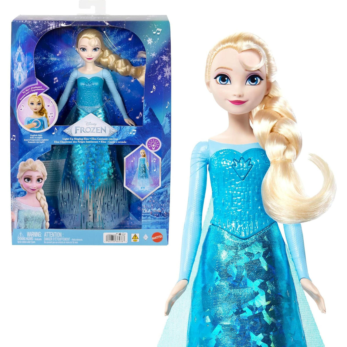 Dosney Frozen Light-Up Singing Elsa Doll