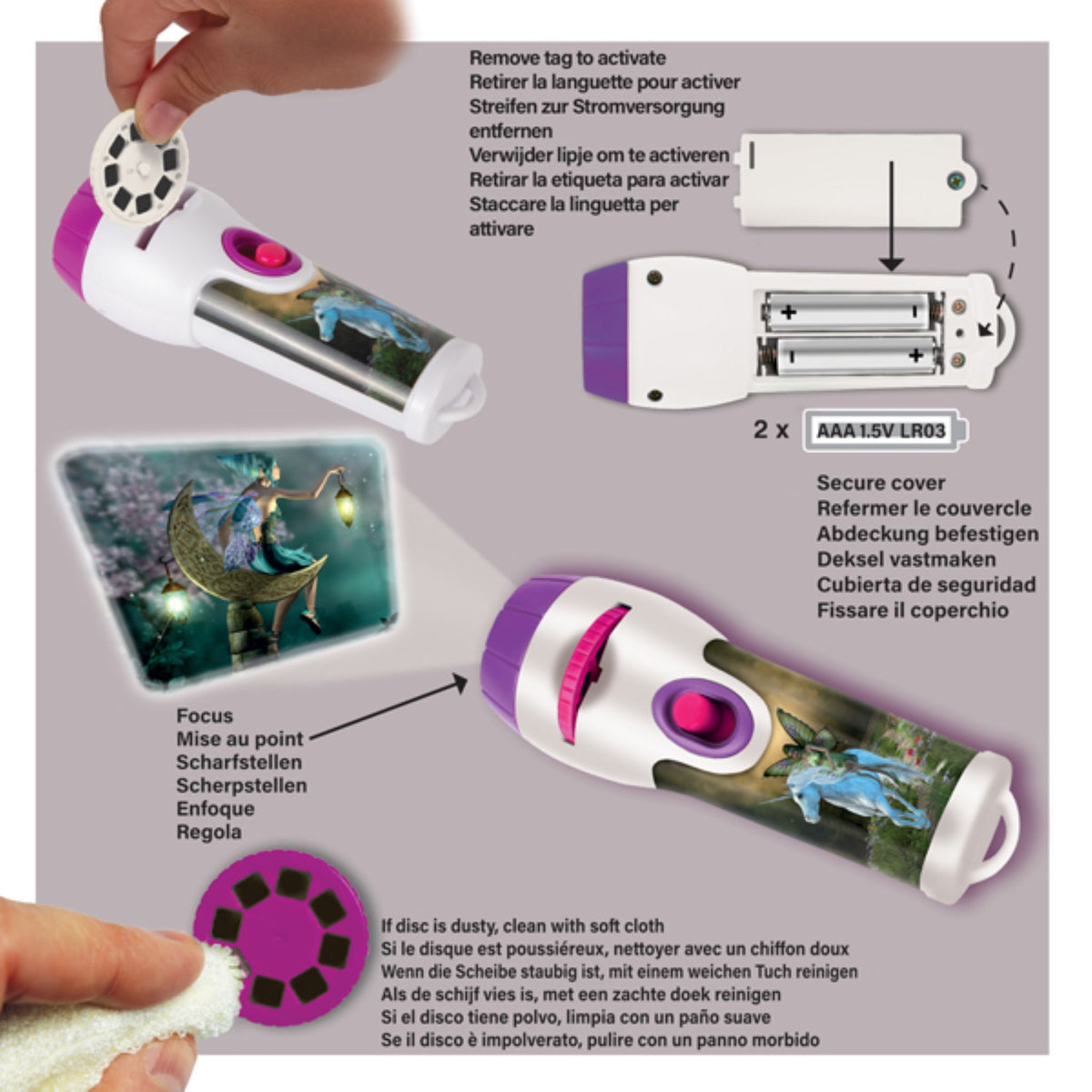 Fairy & Unicorn Torch & Projector