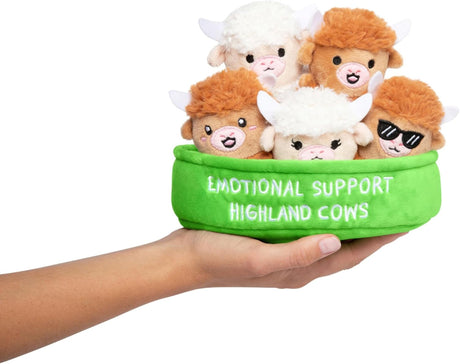Emotional Support Highland Cows Plush Set