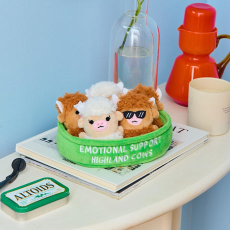 Emotional Support Highland Cows Plush Set