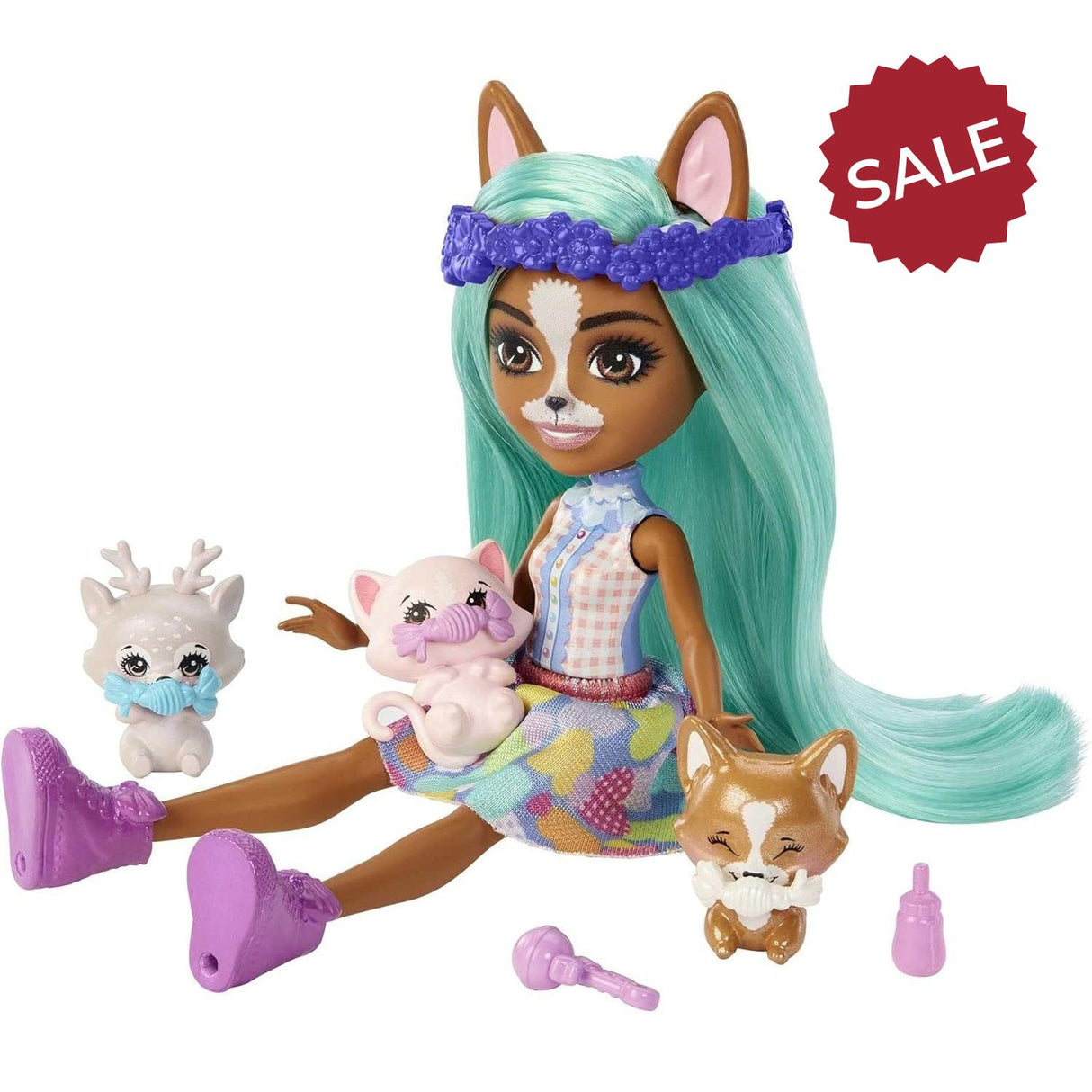 Enchantimals Baby & Best Friends Crizia Corgi & Show