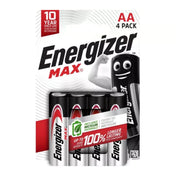 Energizer AA Alkaline Batteries - Pack of 4