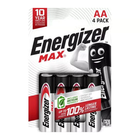 Energizer AA Alkaline Batteries - Pack of 4