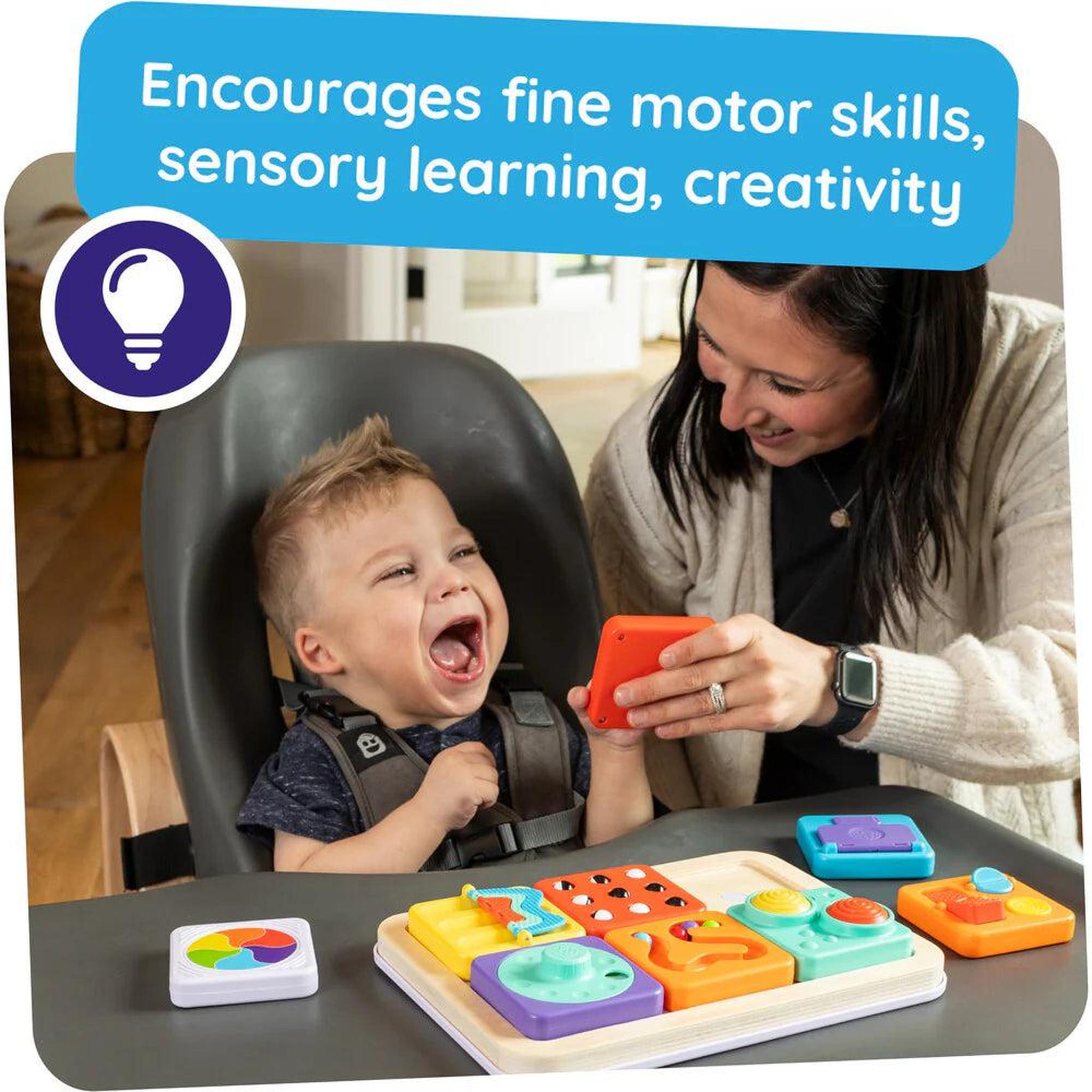Board Brain Modular Fat Brain Toys: Little Brainies PlayTab Modular Sensory Activity Board ...