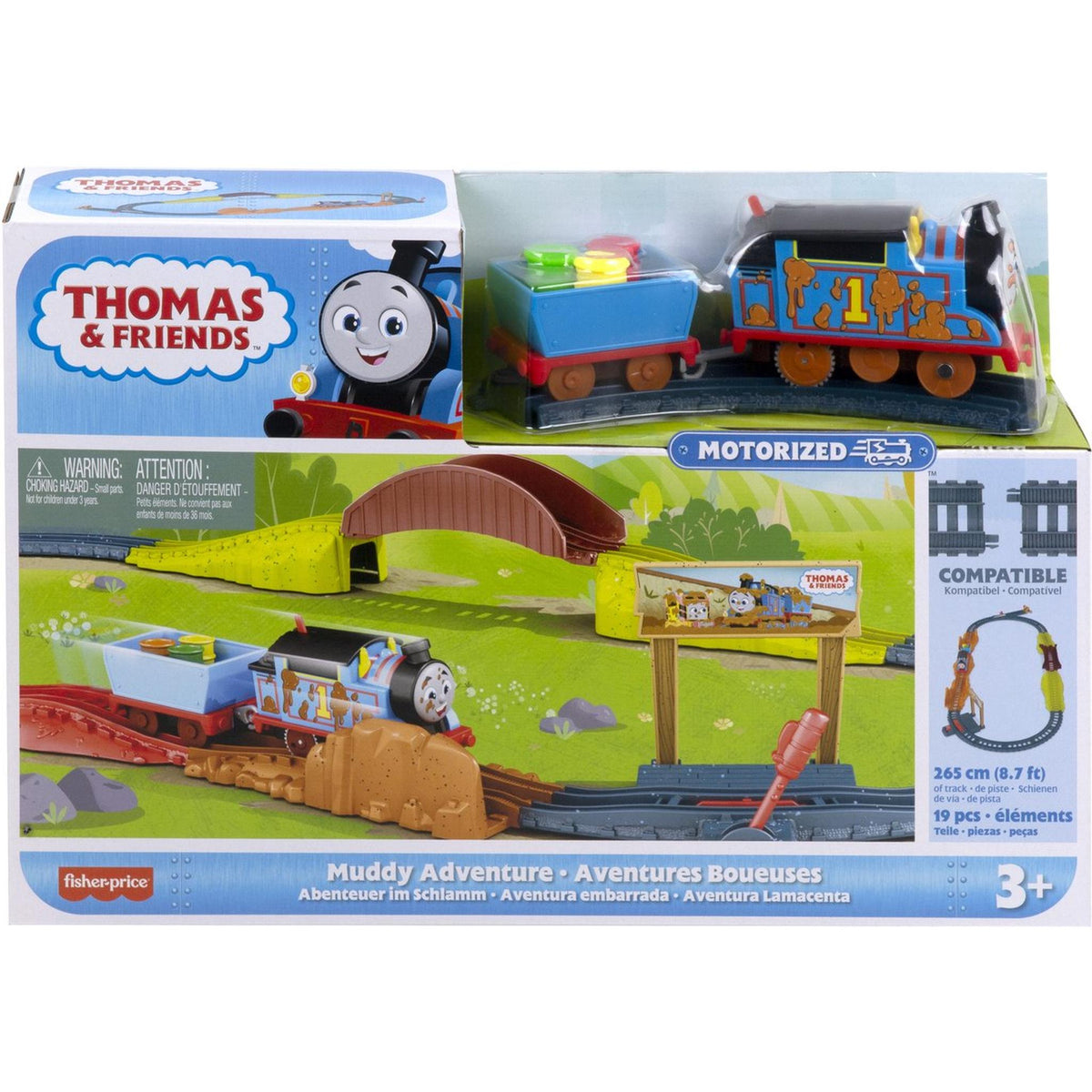 Fisher Price Thomas and Friends Motorised Train Set - Thomas' Muddy Adventure