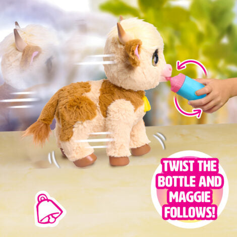 FurReal Maggie the Feed & Follow Cow