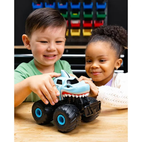 Monster Jam Monstruction Build & Crash Megalodon 8" Truck