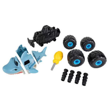 Monster Jam Monstruction Build & Crash Megalodon 8" Truck