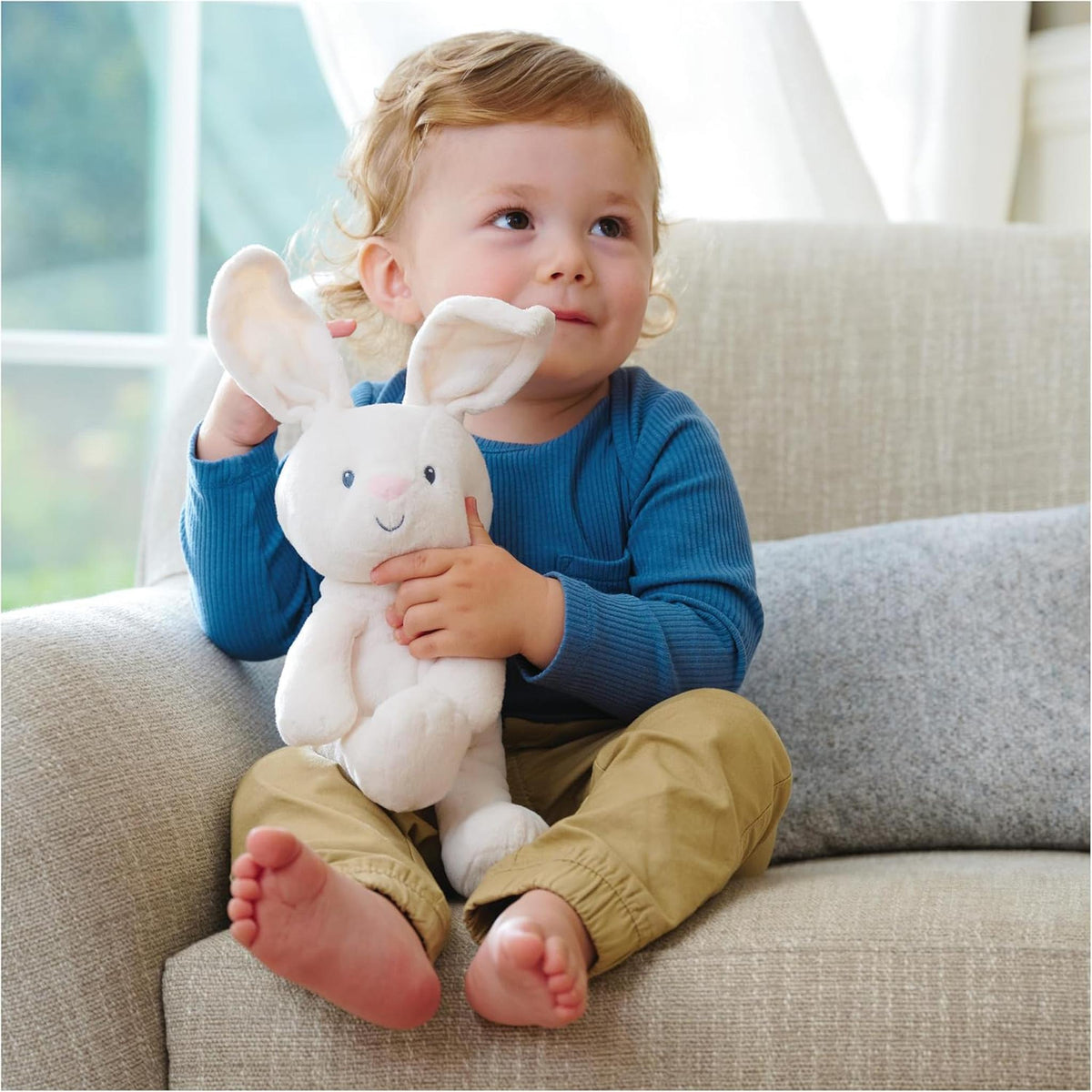 GUND Peek-a-Boo Flora the Bunny Plush 7-inch