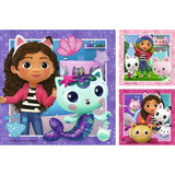 Gabby's Dollhouse 3x49-piece Puzzles