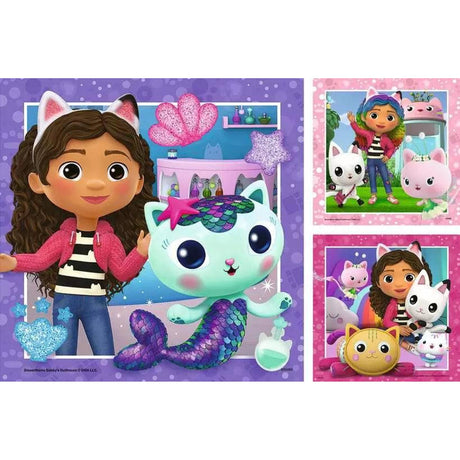 Gabby's Dollhouse 3x49-piece Puzzles