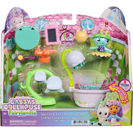 Gabby's Dollhouse: Fairylandia MerCat's Fairy Bathroom Playset