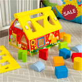 Galt Wooden Post & Play Barn Shape Sorter