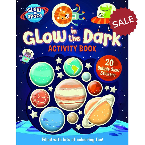 Glow in the Dark Space Activity Book with Stickers