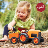 Green Toys Tractor Orange - 100% recycled milk jugs