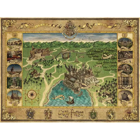 Harry Potter: Hogwarts Map 1500-piece Puzzle