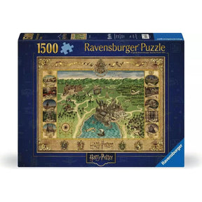 Harry Potter: Hogwarts Map 1500-piece Puzzle