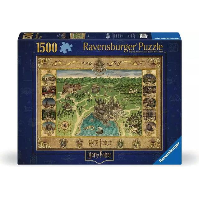 Harry Potter: Hogwarts Map 1500-piece Puzzle