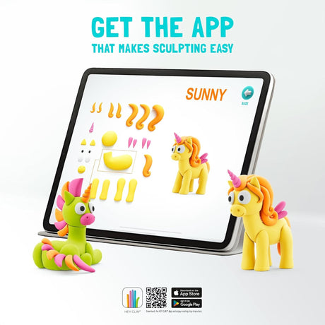 Hey Clay: Rainbow Unicorns 6-Can Set