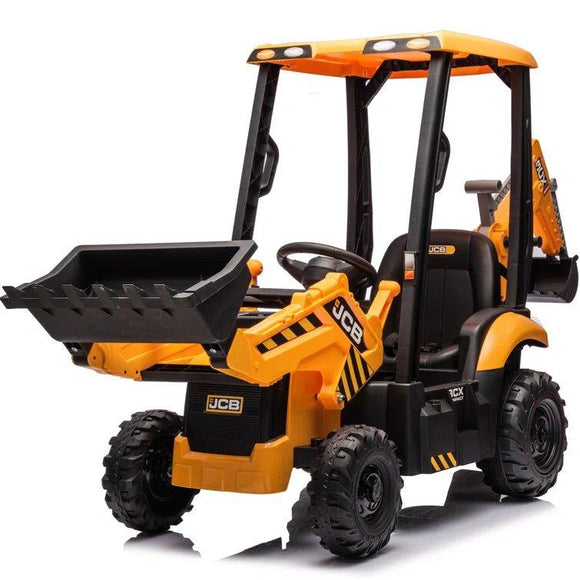 JCB 12V Compact 3CX Electric Ride-On Backhoe Loader