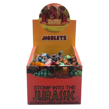 Jigglets 3D-Printed Figures: Stomp into the Jurassic 10-pack