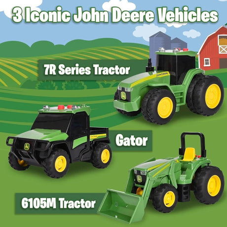 John Deere Mini Farm Vehicles 3-Pack
