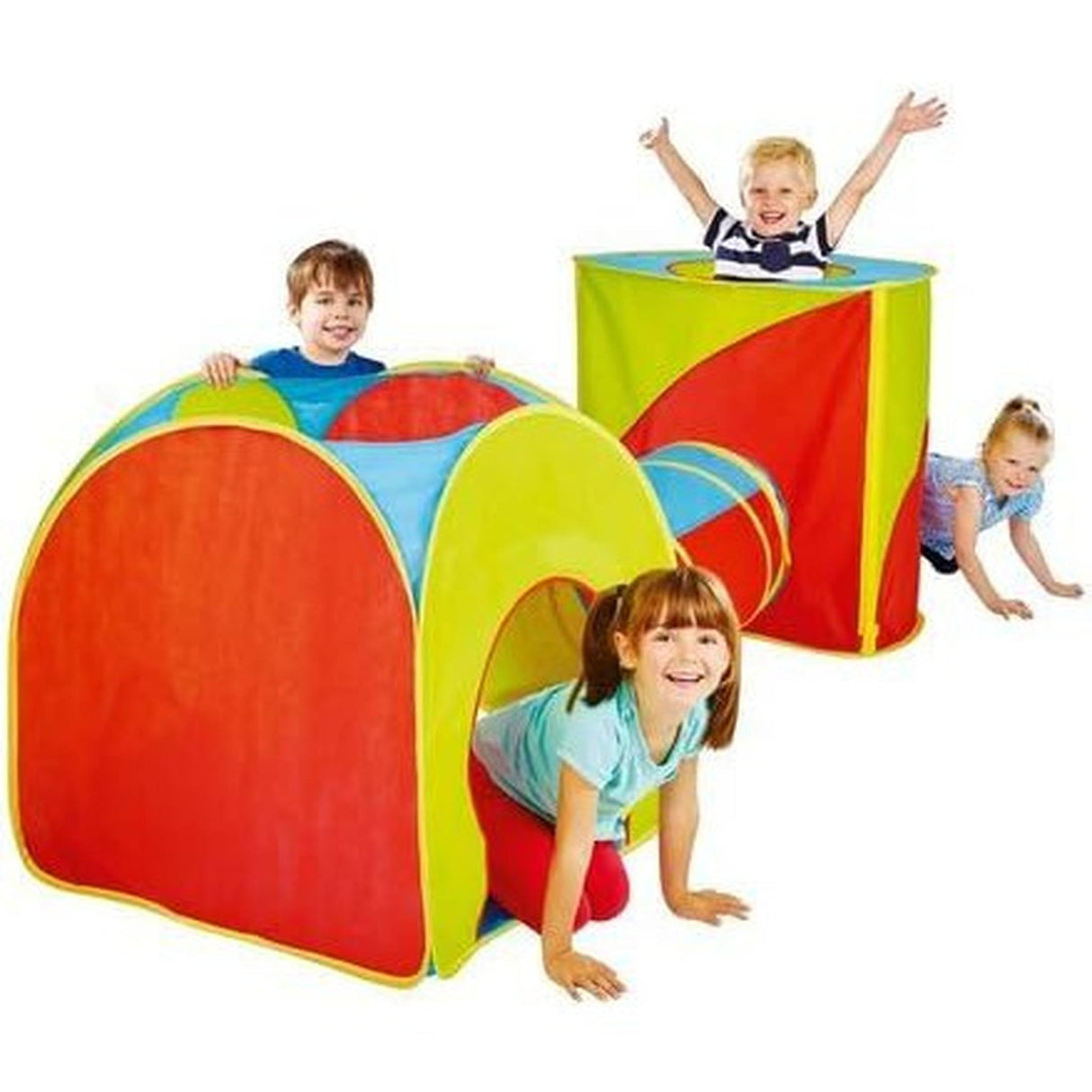 Kid Active Pop-up Play Tent Set with Tunnel