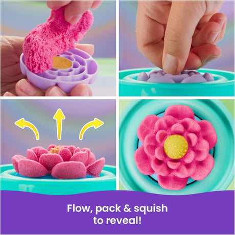Kinetic Sand Squish Blossom Playset
