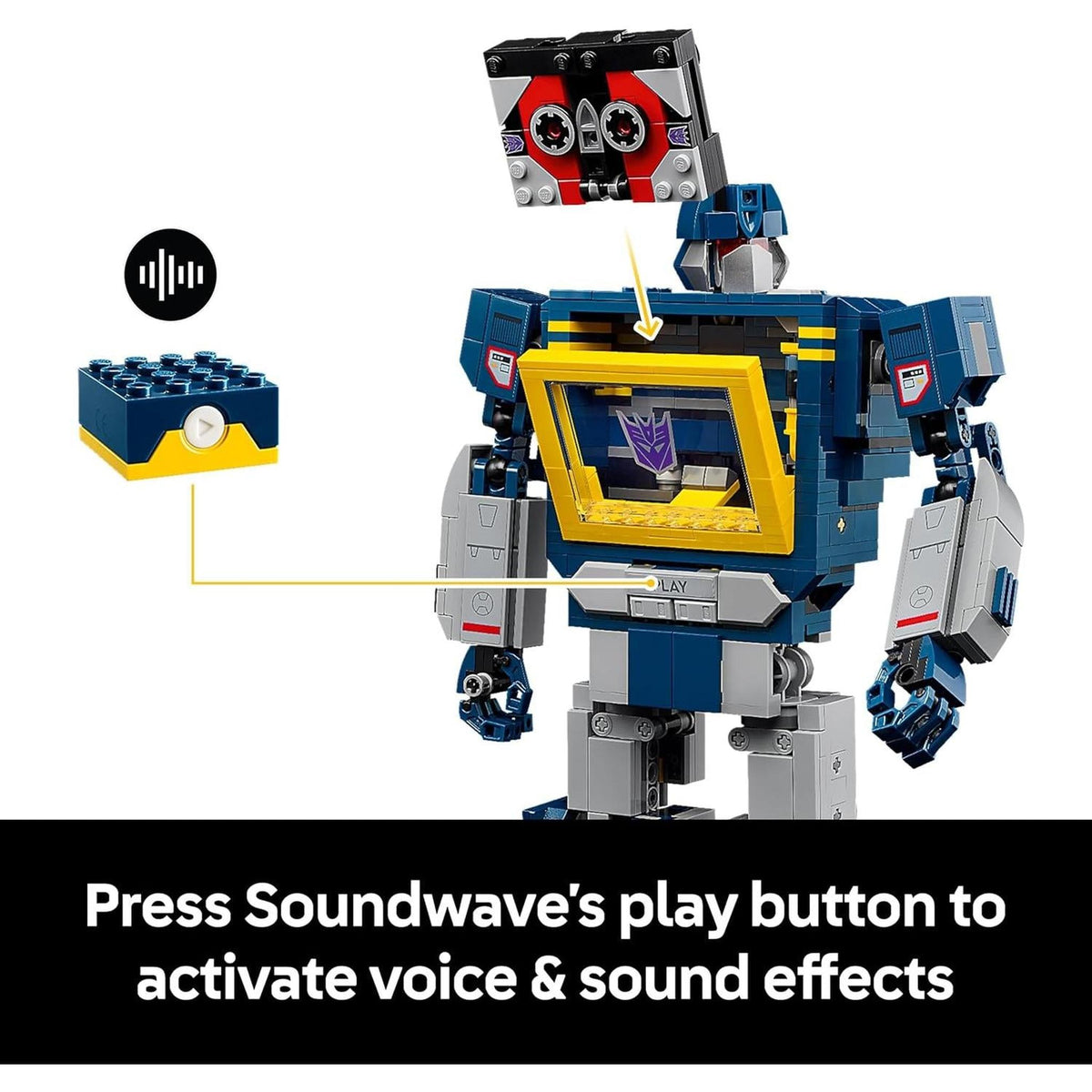 LEGO 10358 Icons Transformers: Soundwave