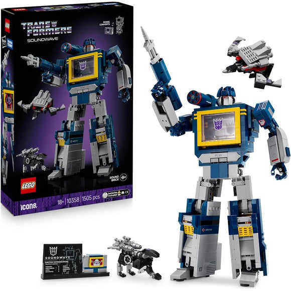 LEGO 10358 Icons Transformers: Soundwave