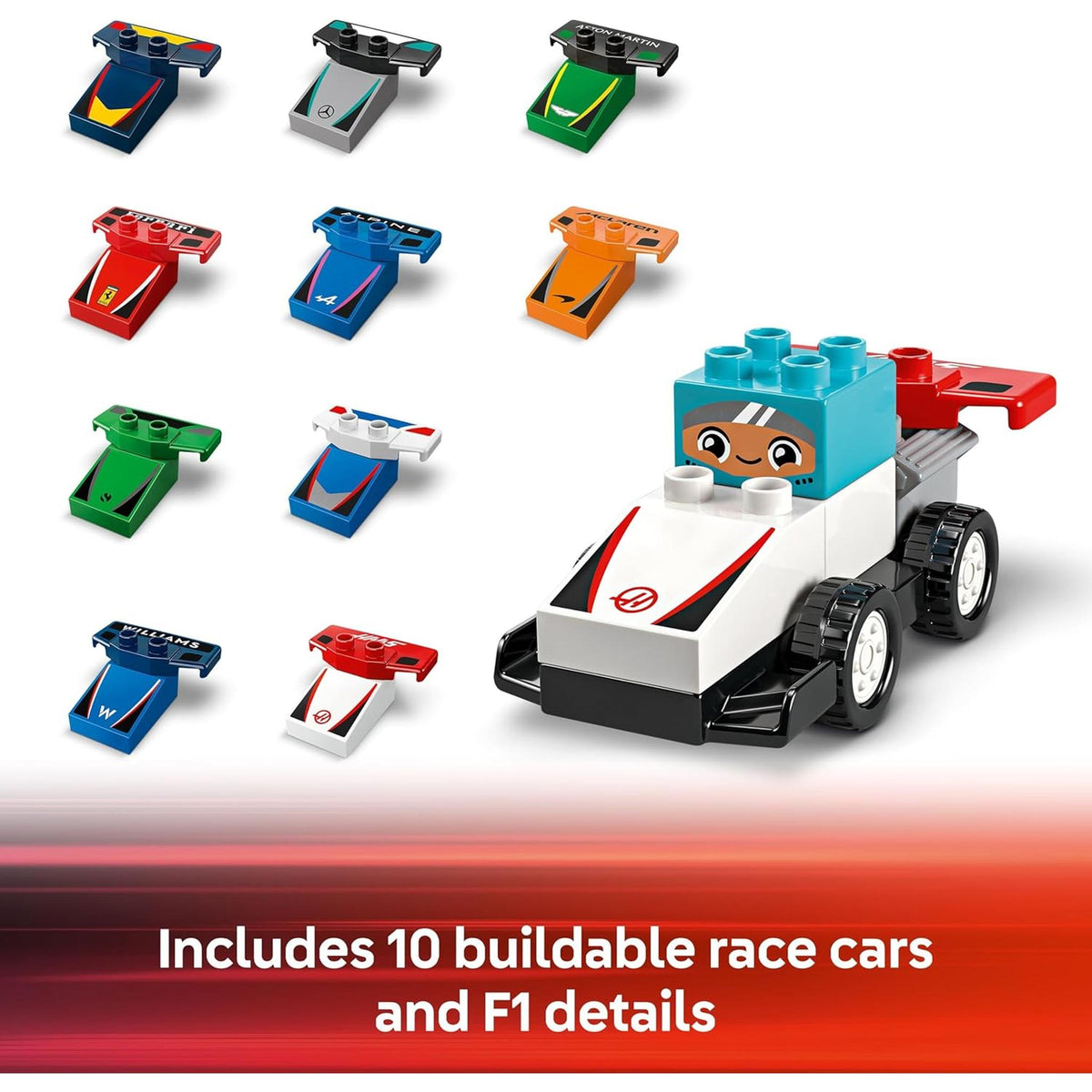 LEGO 10445 DUPLO F1 Team Race Cars & Drivers