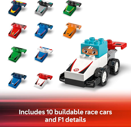 LEGO 10445 DUPLO F1 Team Race Cars & Drivers