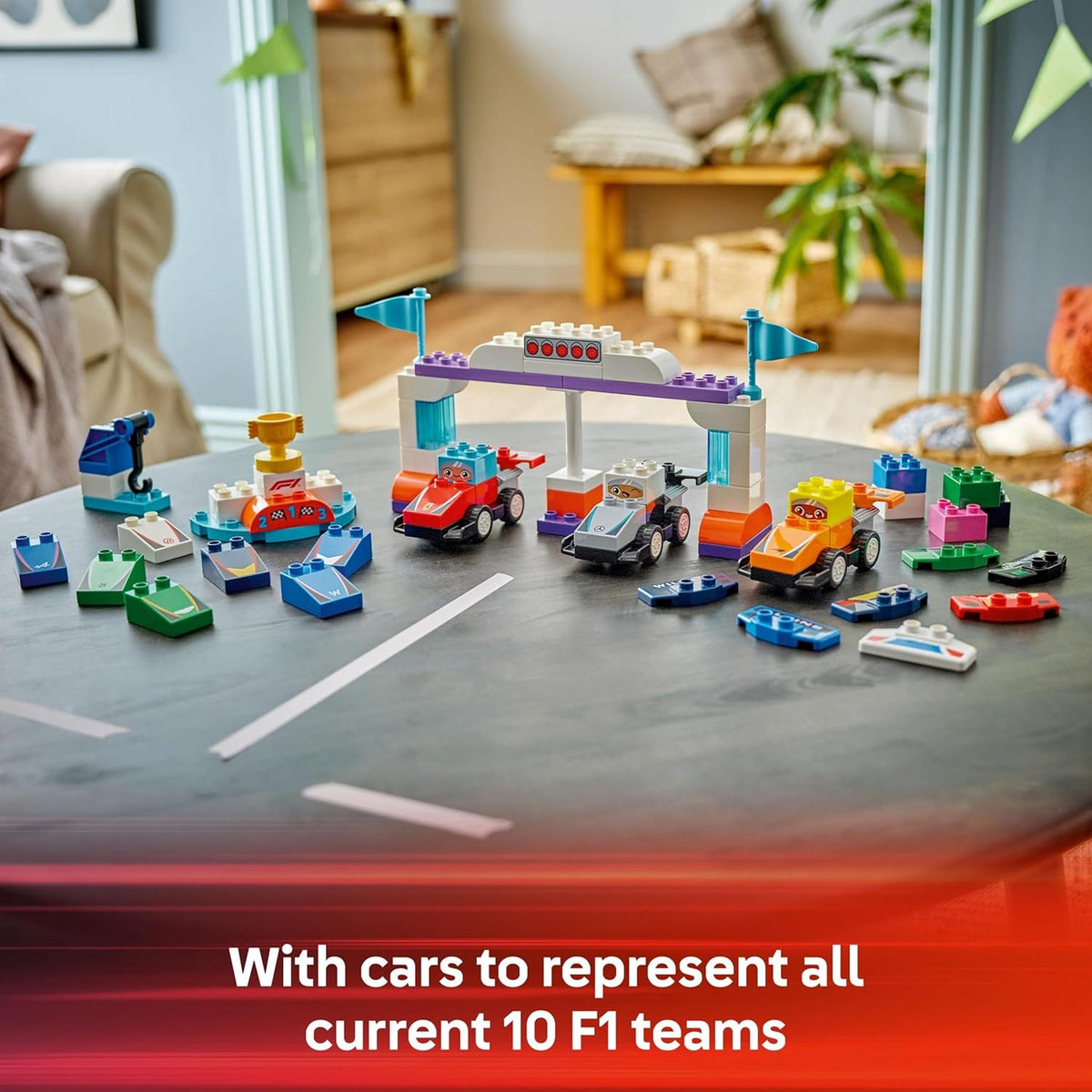 LEGO 10445 DUPLO F1 Team Race Cars & Drivers