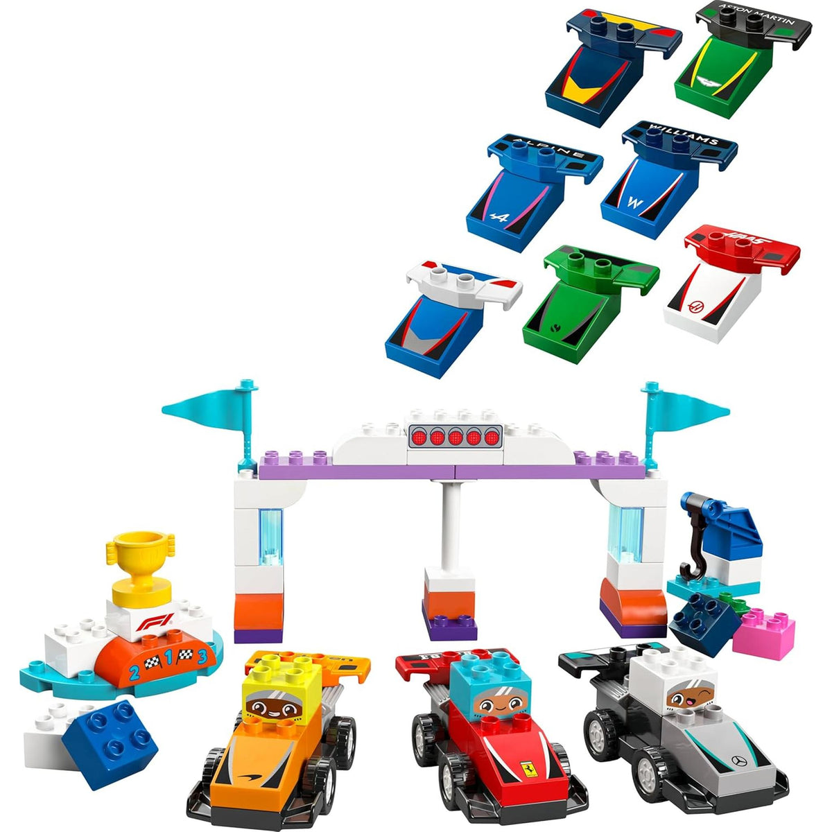 LEGO 10445 DUPLO F1 Team Race Cars & Drivers