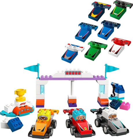 LEGO 10445 DUPLO F1 Team Race Cars & Drivers