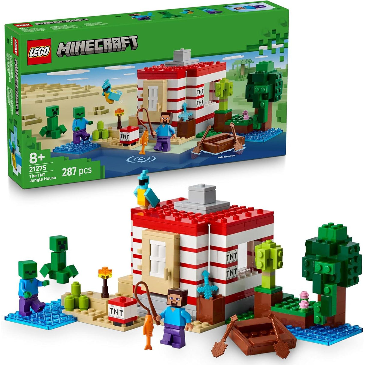 LEGO 21275 Minecraft The TNT Jungle House