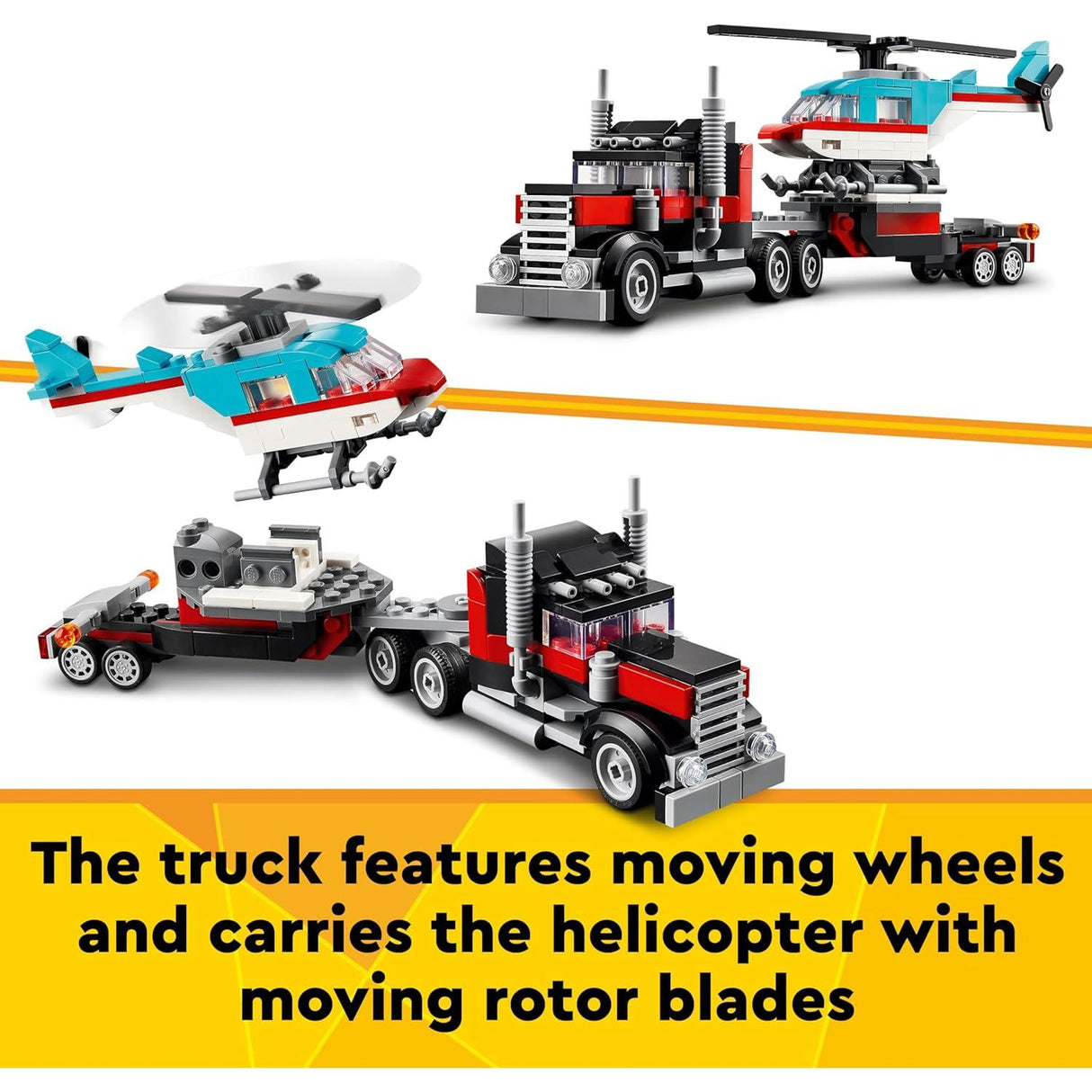 LEGO 31146 Creator 3-in-1 Flatbed Truck