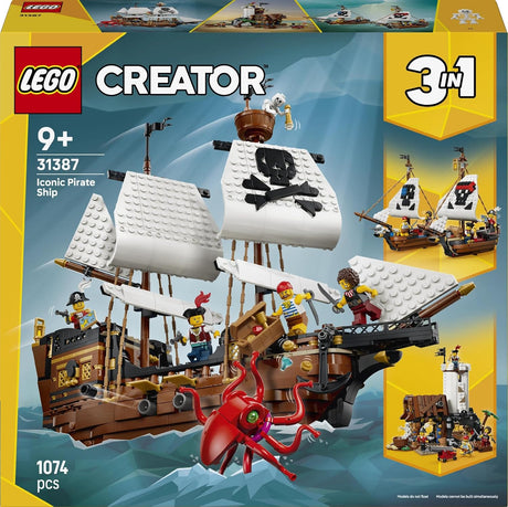 LEGO 31387 Creator 3-in-1 Iconic Pirate Ship