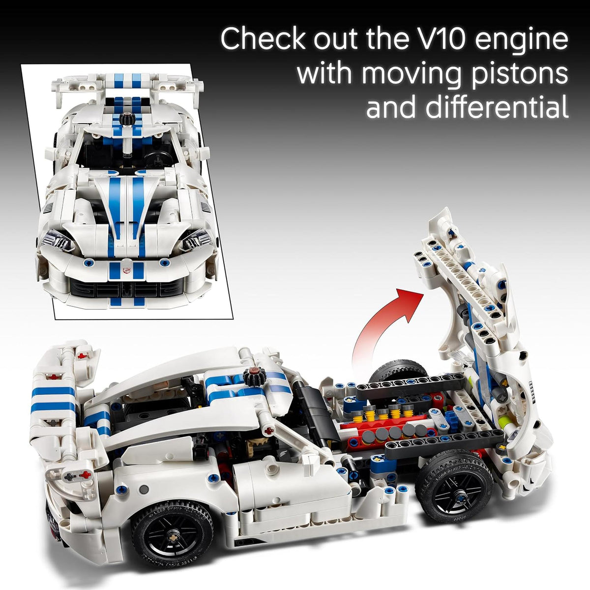 LEGO 42234 Technic Dodge Viper GTS-R Sports Car