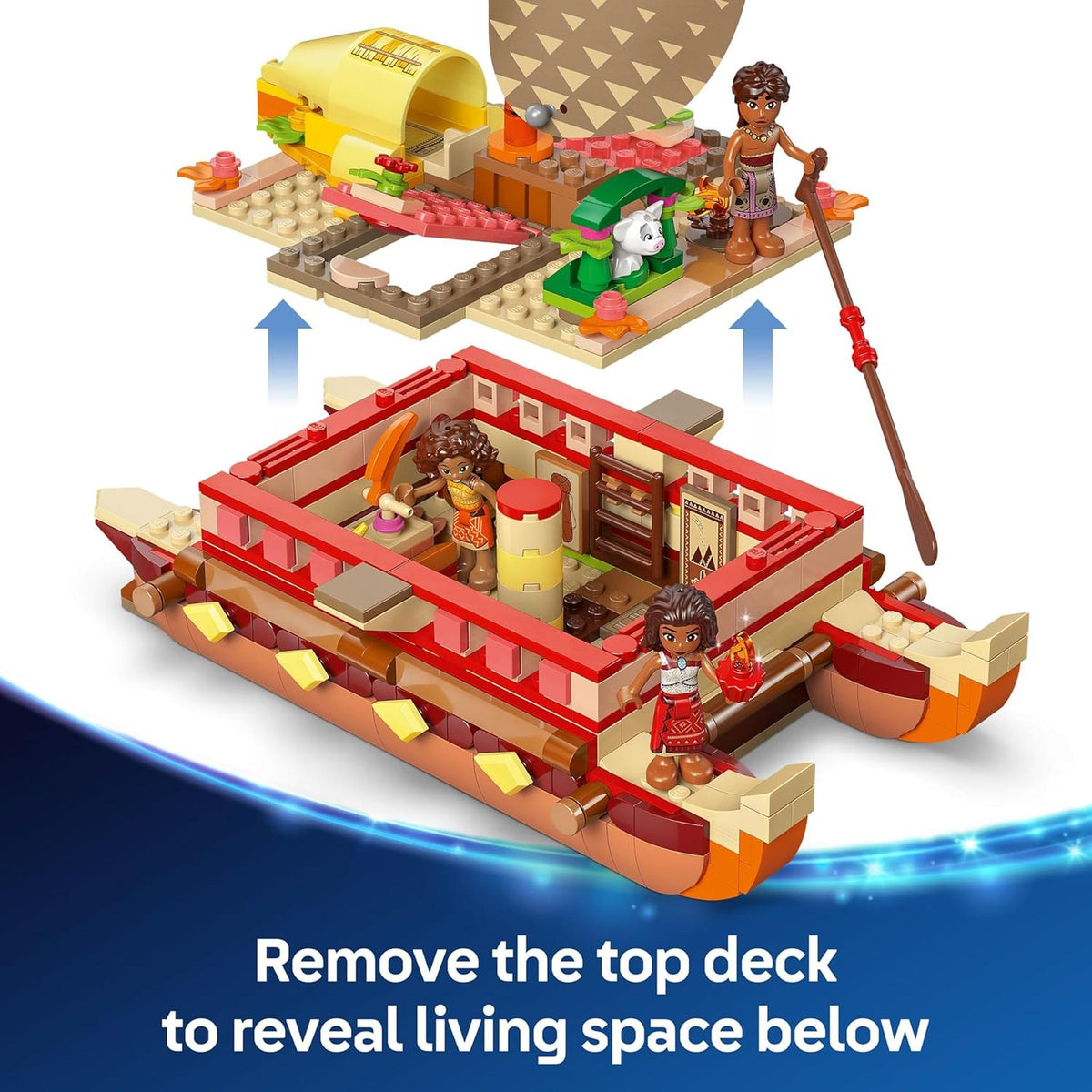 LEGO 43270 Disney Moana 2: Moana's Adventure Canoe