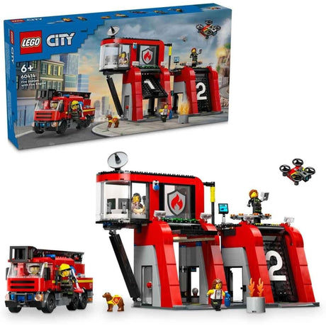 LEGO 60414 City Fire Station with Fire Truck