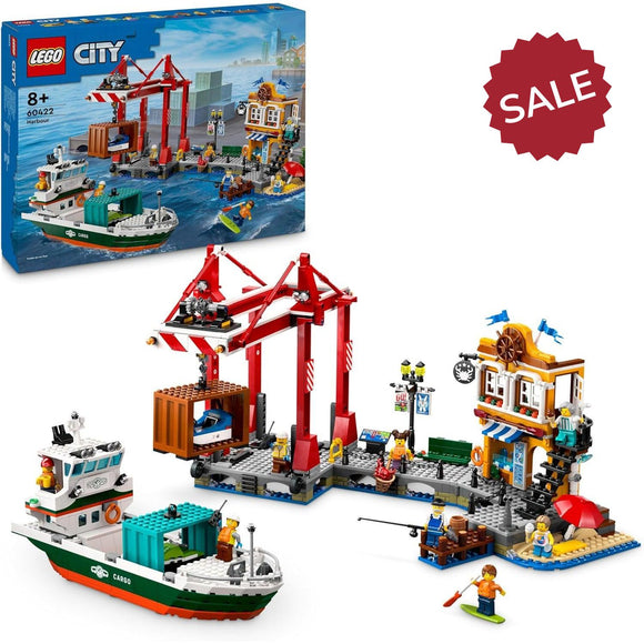 LEGO 60422 City Seaside Harbour with Cargo Ship