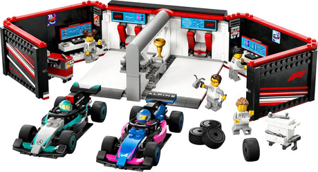 LEGO 60444 City F1 Garage & Mercedes-AMG & Alpine Cars