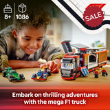 LEGO 60445 City F1 Truck with RB20 & AMR24 F1 Cars